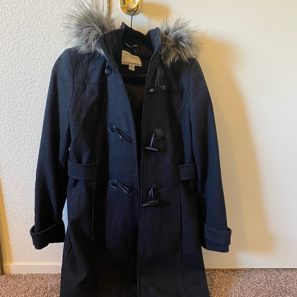 Grey Pea Coat size